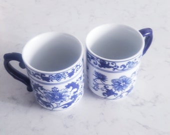 2 Beautiful Bombay Drinking Mugs- Cups-Coffee Mugs- Dinnerware- Jugs- Eating plates- porcelain