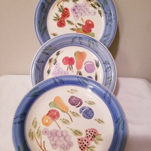 3 Gibson Salatteller-Essteller-Beilagenteller-Geschirr-Geschirr-Steingut-Porzellan-Trinkbecher-Tasse-Bonechina-Partyteller-Sammlerstück