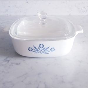 casserole cornflower corning ware