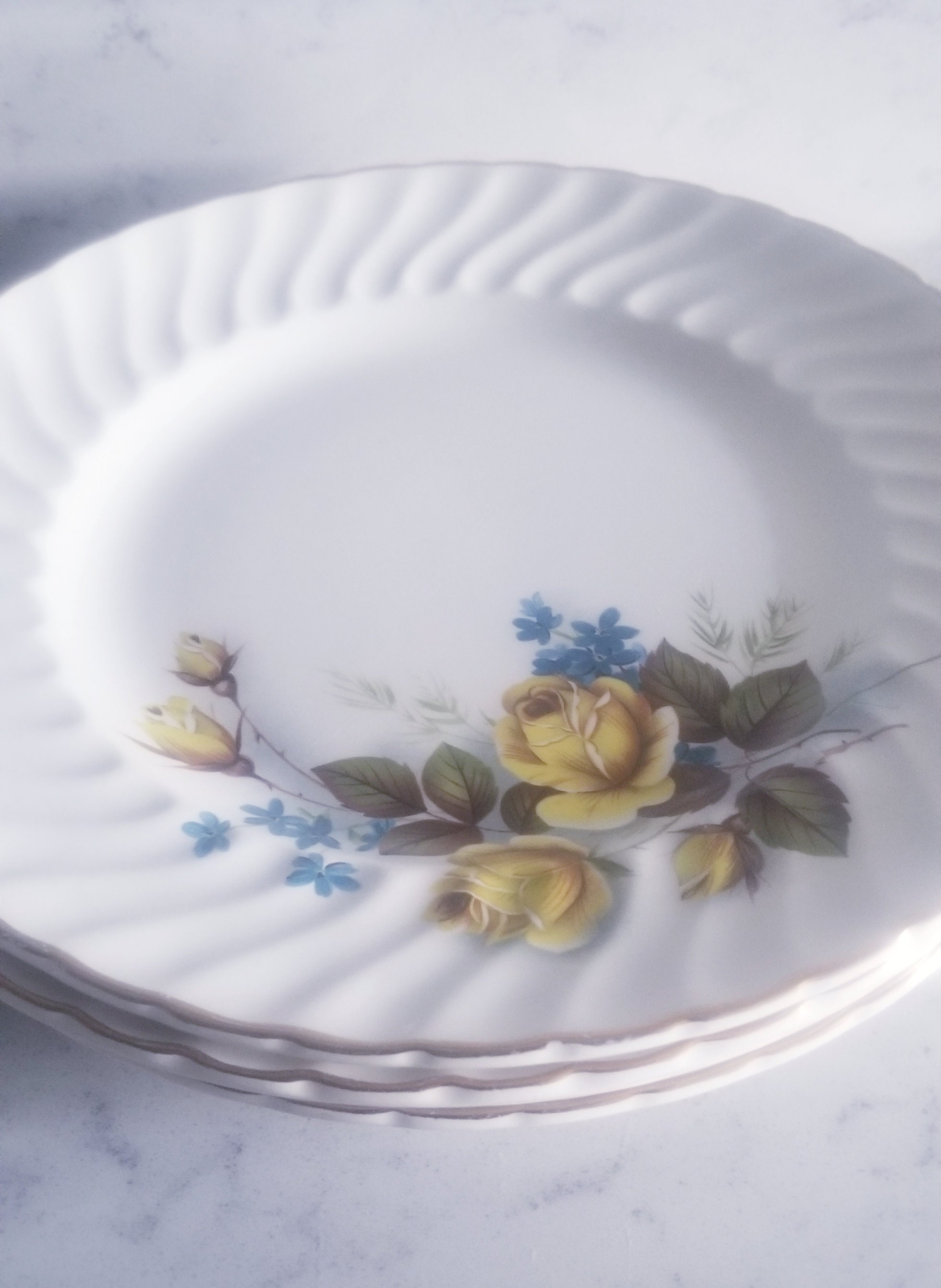Rose Ridgeway England 4 Favourite Rose Ridgeway Ironstone Dinner Plates-eating Plates-dinner ...