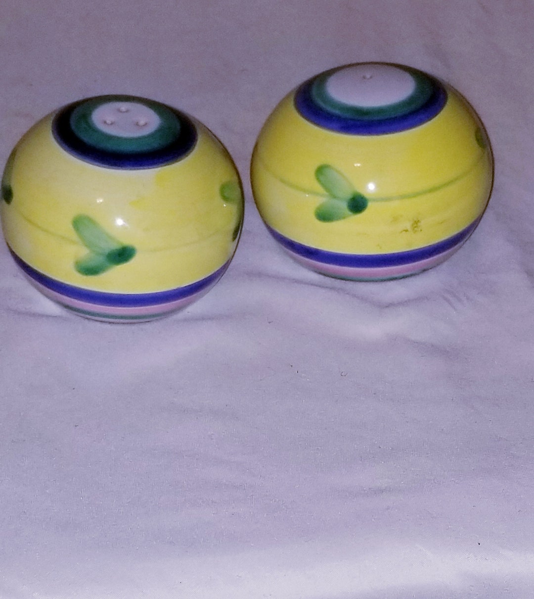 Rare Vintage Salt and Pepper Shakers CALECA CAROUSEL Carousel Pottery ...