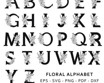 Download Floral Letters Etsy