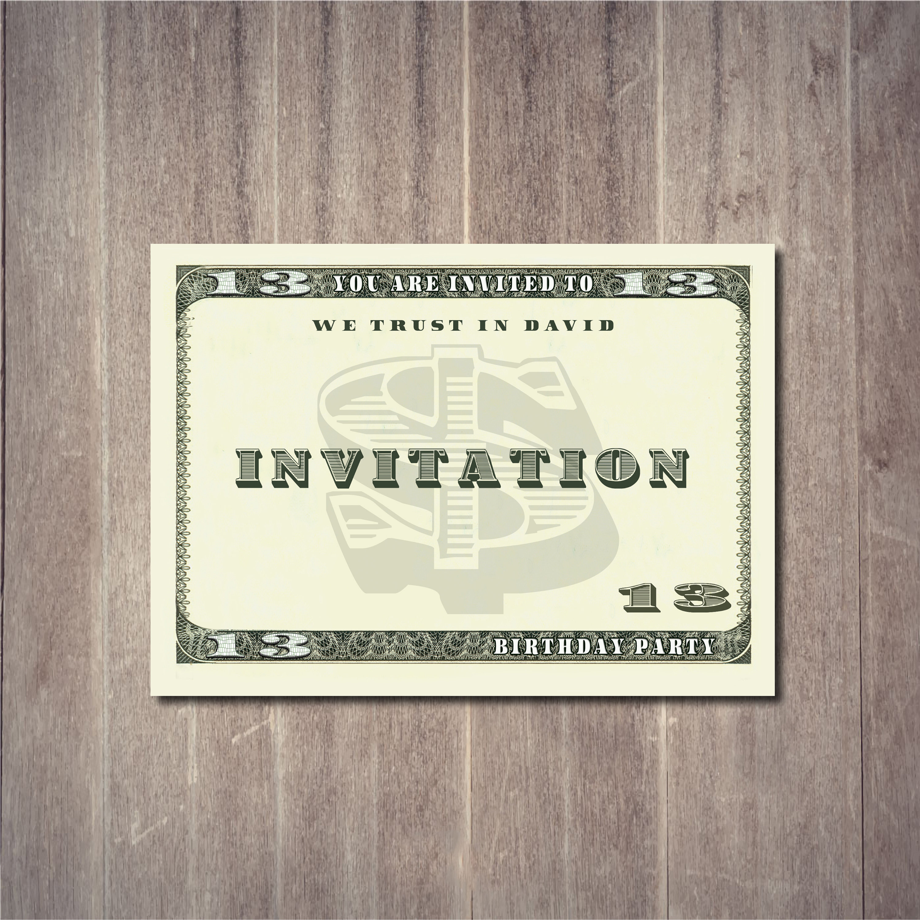 Birthday card invitation Invitation Birthday Party Birthday Etsy