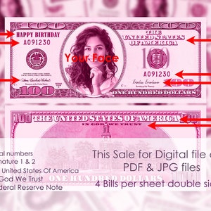Pink Money Bills Money Gun Bundle Pink New Series 100 Dollar Novelty Prop  Money Bills Full Print Custom Fake Movie Money Pink Money 