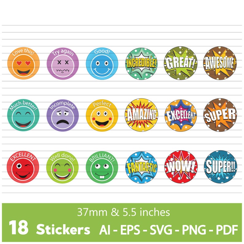 Chart Stickers Teachers