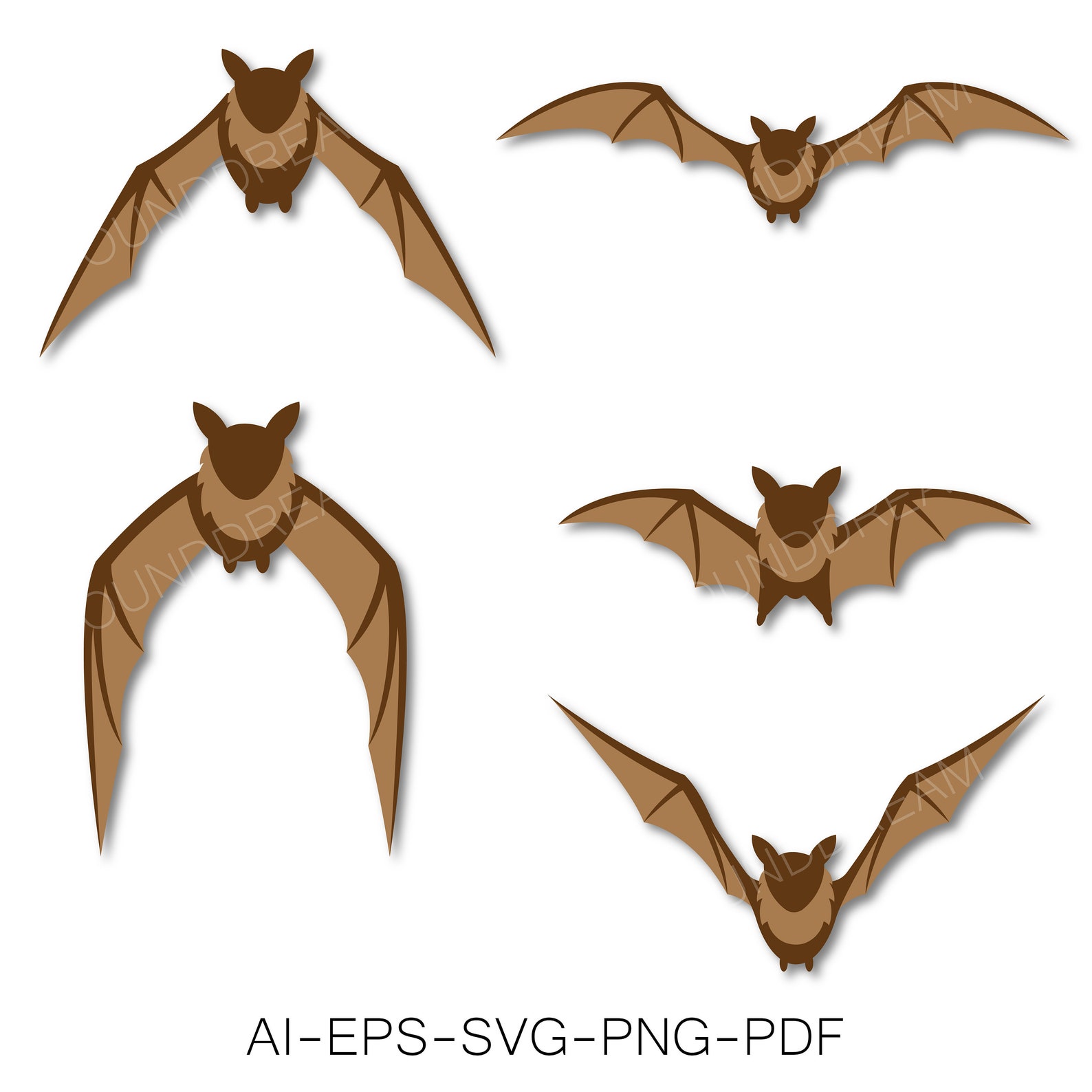 Bat SVG Cut File, Bat Stickers, Bat Cut Files for Silhouette, Mug ...