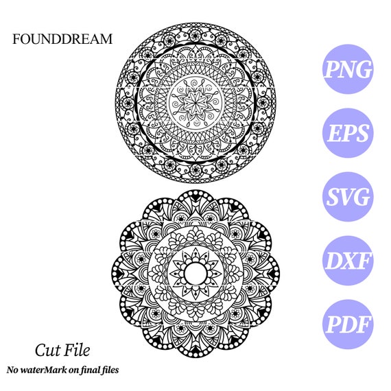 Mandala Clip Art Svg Cut File