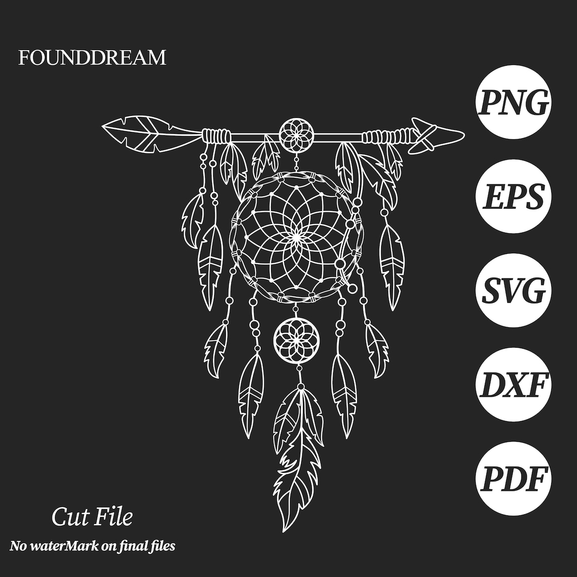 Dreamcatcher Svg File Dream Catcher Clipart Svg Cut Files - Etsy
