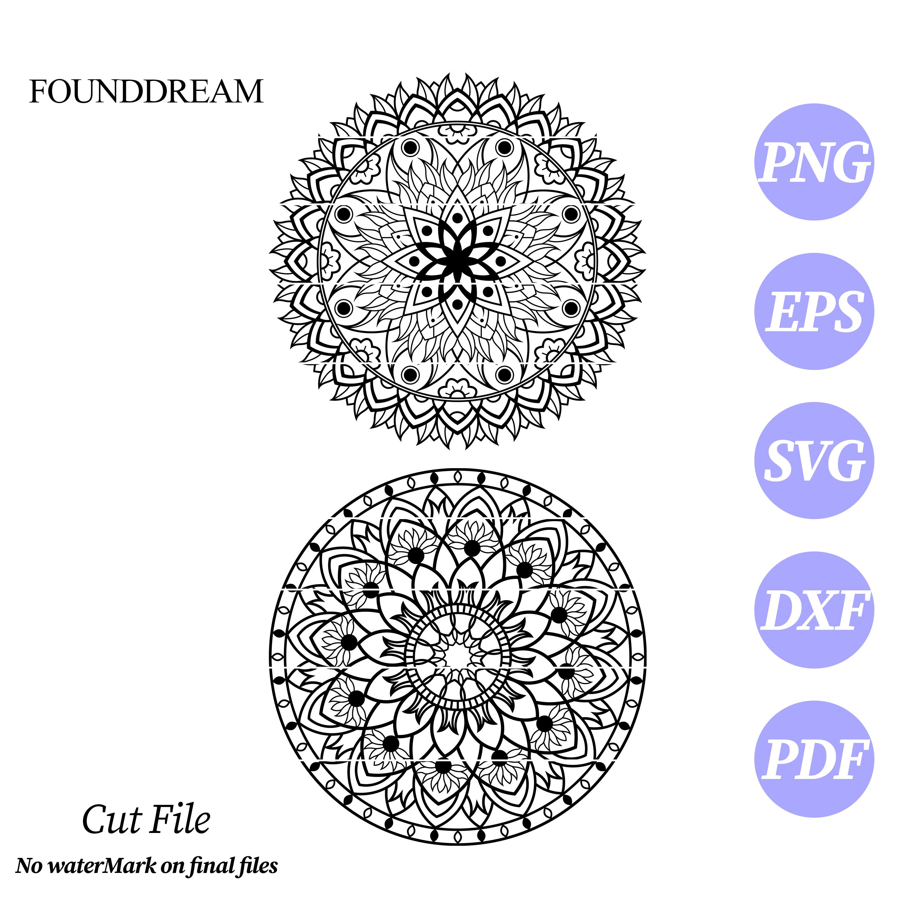 Download Mandala Svg Silhouette Cut File