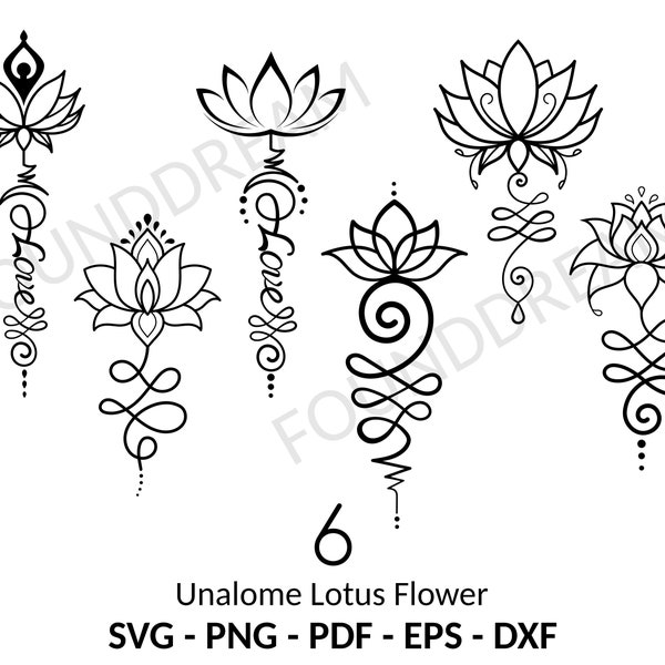 Fichiers coupés Unalome fleur de lotus, svg lotus Unalome, symboles Unalome, fleur de lotus svg, svg Namaste, fleur de lotus Namaste, clipart Unalome