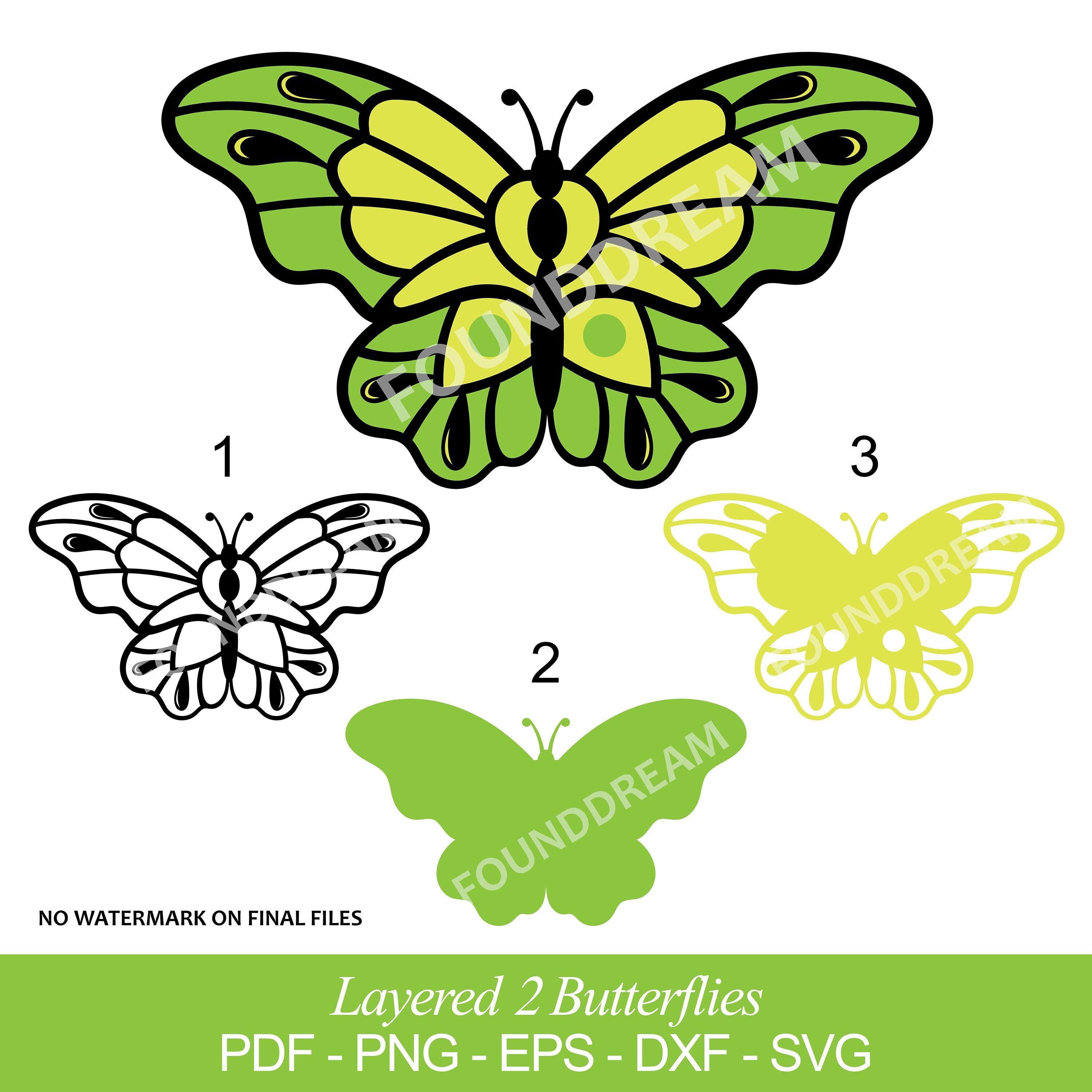 Download Layered Butterflies Svg Butterfly Svg Butterfly Svg For Etsy