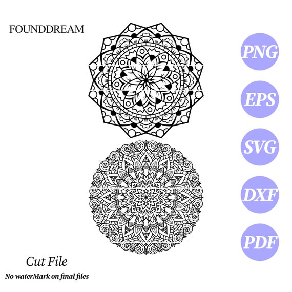 Download Mandala Clip Art Svg Cut File