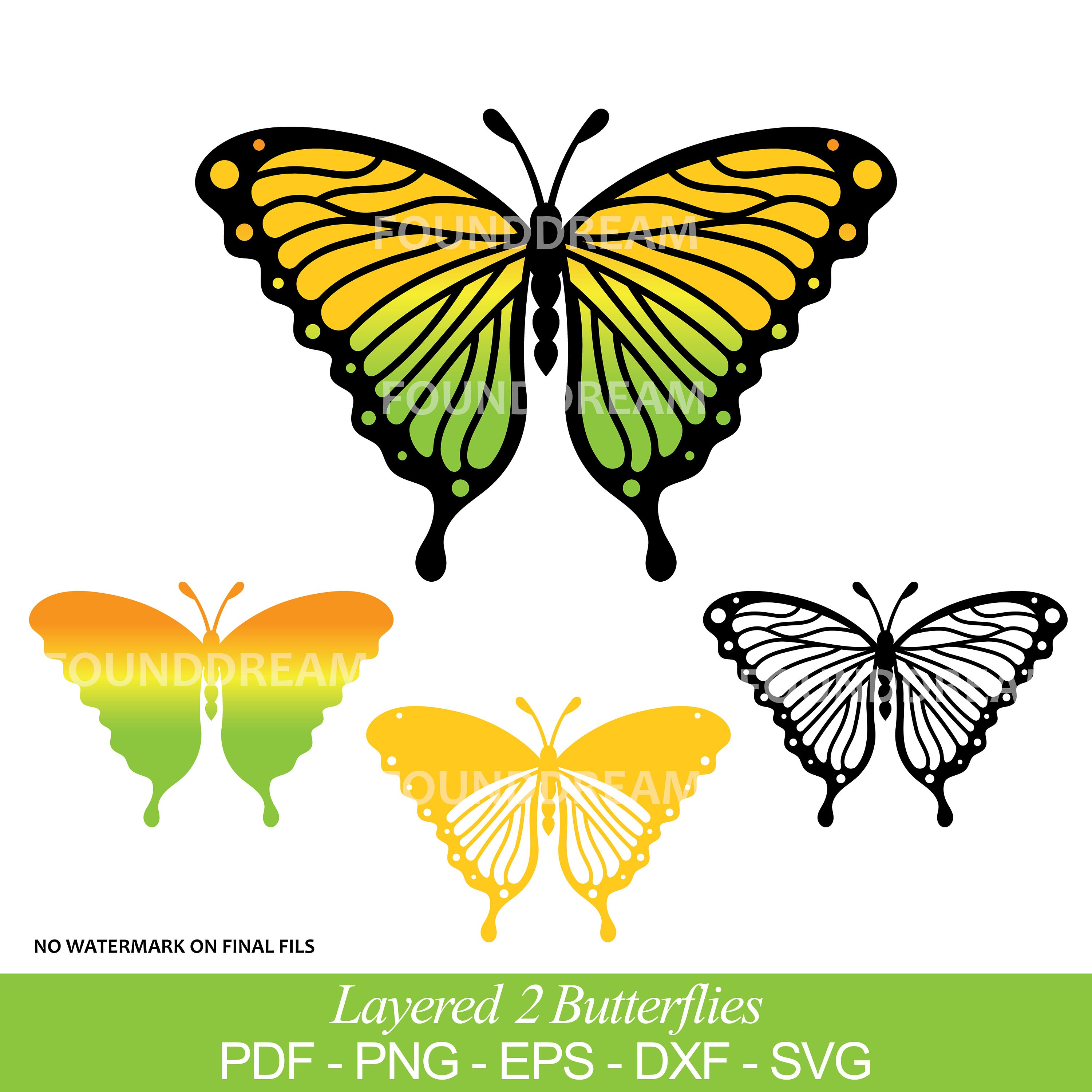 Free Free Butterfly Layered Svg 867 SVG PNG EPS DXF File