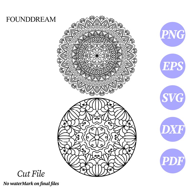 Download Mandala Svg Cut File Mandala Svg Silhouette Cut File Etsy