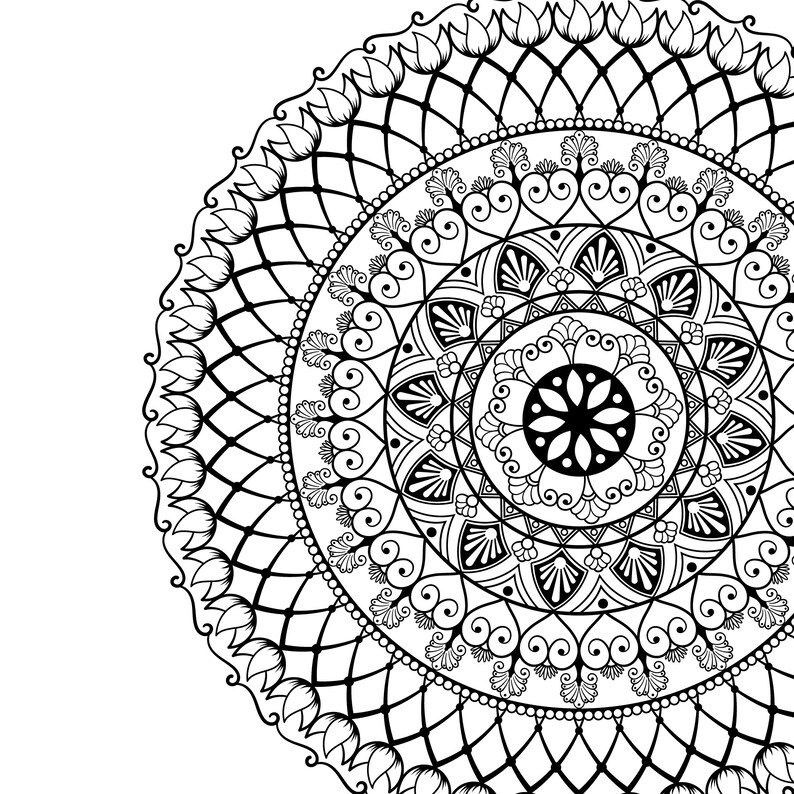 Download Mandala svg cut file Mandala clip art Silhouette cut file ...