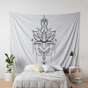 Lotus svg-bestand knippen, lotusbloem illustraties, silhouet snijden bestand, lotus clipart, bloem svg, Namaste lotusbloem, instant download