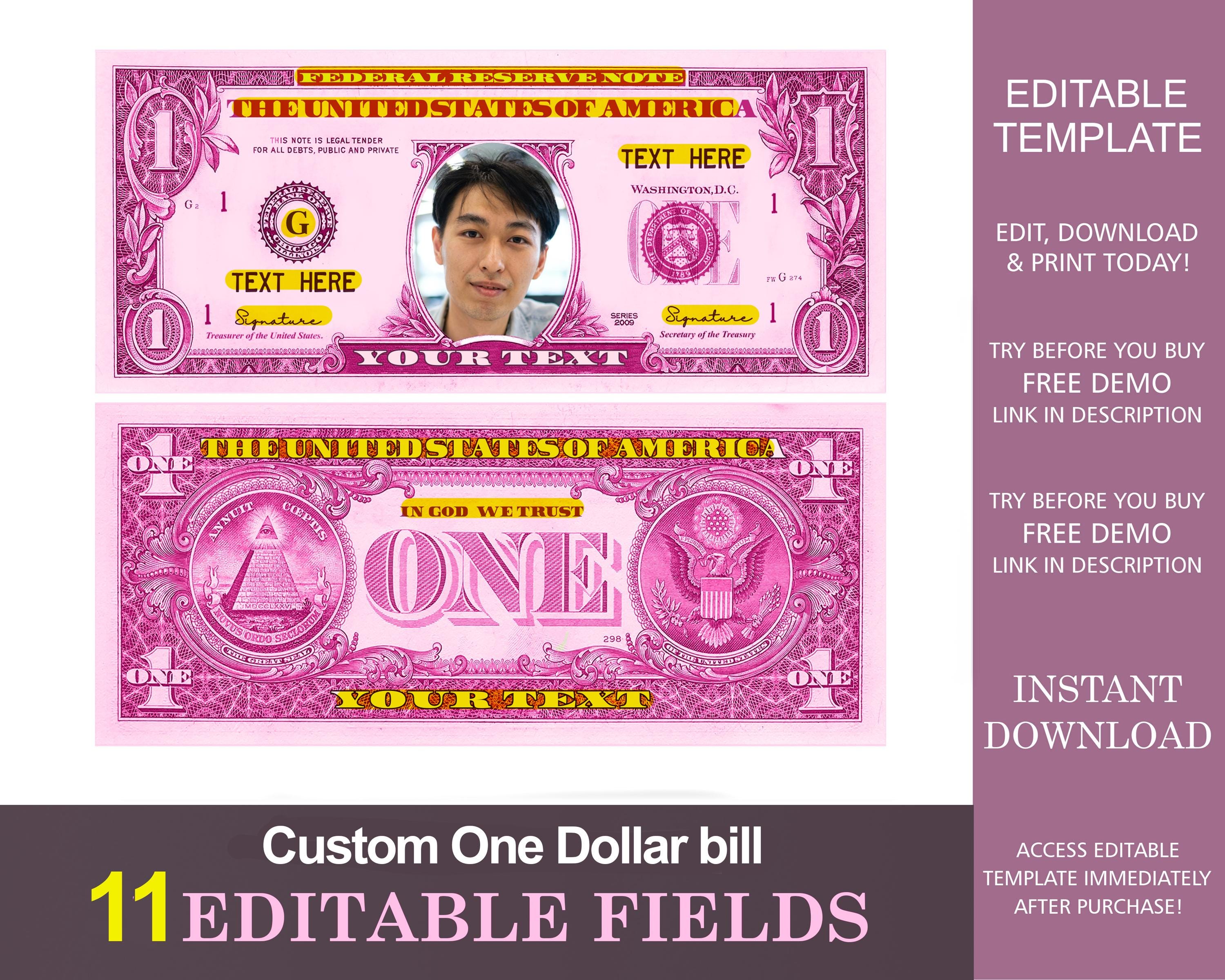 One Dollar Template Dollar Bill Template Royalty Free Images, Stock