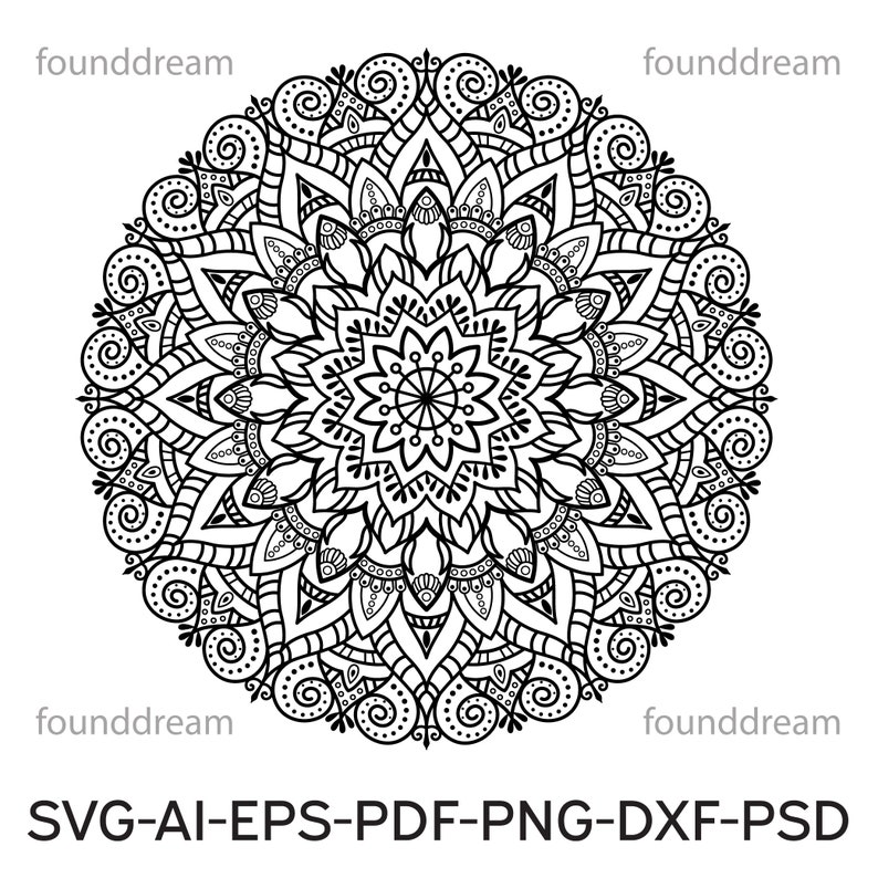 Download Mandala mandala svg file Cricut Explore Silhouette cut | Etsy