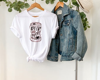 Beer never Broke my Heart shirt, Funny shirts,