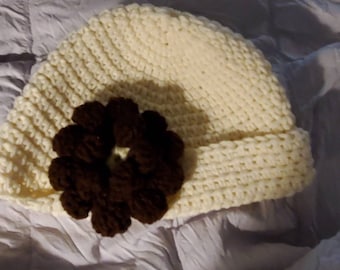Beanie,head cover,ear warmer,cute beanie for girls,flowered beanies,Chemo Cap Hat, Beanie Hat Pattern, Crochet Chemo Hat in many colors.