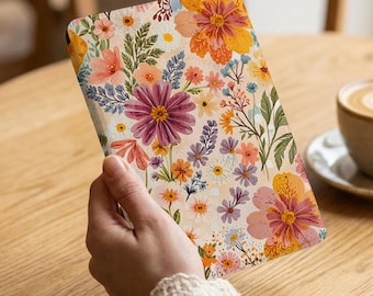 Flower Floral Case for Kindle Paperwhite 7" Detachable Cover Kindle 10th 11th Gen Oasis 6.8" 11" Colorsoft Scribe 2025, Kobo Libra 2 Color