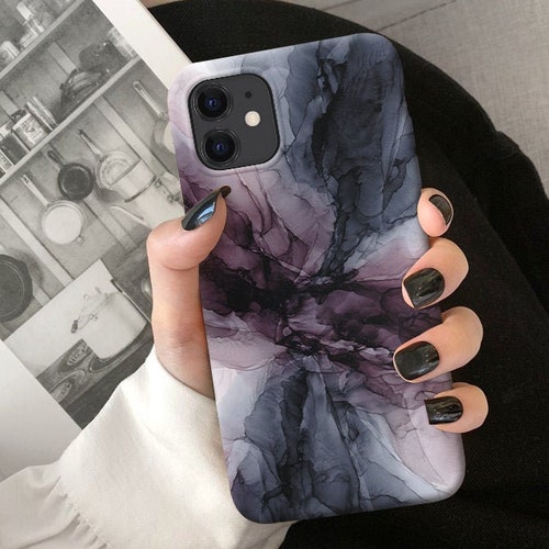 White & Black Marble Case Iphone 12 Pro Galaxy S20 Plus Etsy