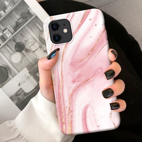 Pink Marble Iphone 13 11 Case 11 Pro Max Case Iphone Xr Case Etsy