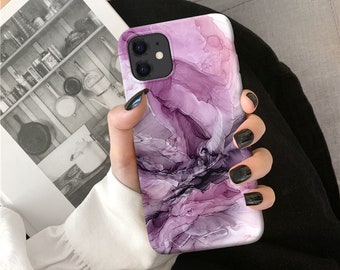 Lilac Marble iPhone 13 Pro 15 pro 14 Pro Max iPhone 11 Pro iPhone SE 2020 iPhone 12 Mini iPhone 7 8 iPhone xr iPhone XS Max o224