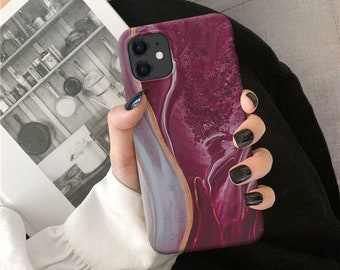 Marble Burgundy for iPhone 15 14 13 12 11 Pro Max case iPhone XR case iPhone XS Max Case iPhone X Case iPhone 7 Plus iPhone 8 Plus case o149