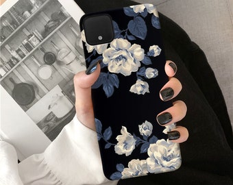 Black Floral Google Pixel 7 6 Pro Case Pixel 4a Case OnePlus 7 pro 7t case Google Pixel 3a XL Pixel pixel 3a Case Pixel oneplus 6 139