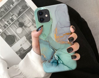 Green Marble for iPhone 15 14 13 12 Pro Max case iPhone XR case iPhone XS Max Apple Case iPhone X Case iPhone 7 8 Plus case tough case o79