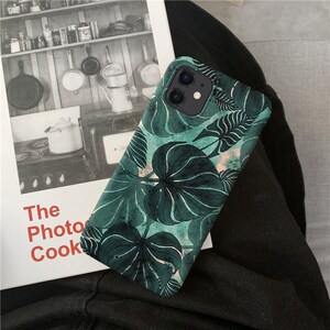 Green Leaves for iPhone 15 14 13 11 Pro Max case iPhone XR case iPhone XS Max Case iPhone X Case iPhone 7 Plus iPhone 8 Plus case o132