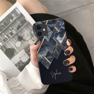 Geometric Marble iPhone 15 14 13 12 11 Pro Max case iPhone XR case 12 mini iPhone XS Max SE 2022 iPhone X 7 8 Plus apple Hard Tough o134