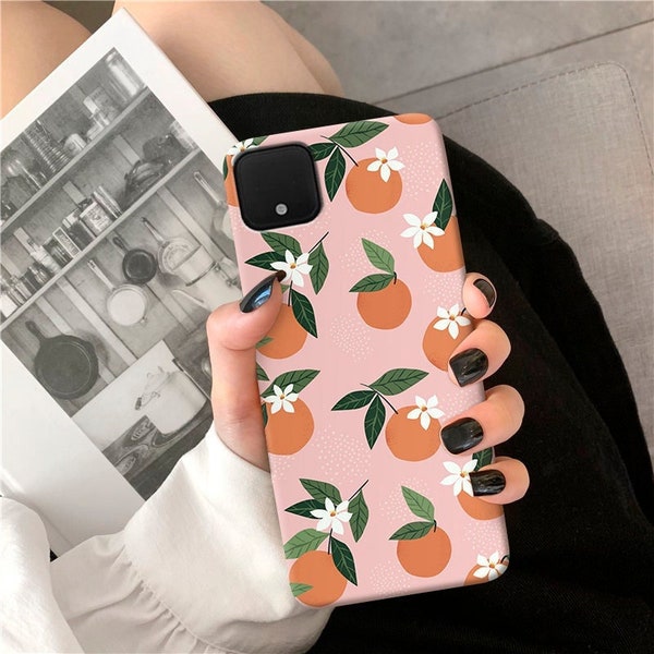 Oranges Google Pixel 7a 7 6a 6 Case Google Pixel 5 Case OnePlus 6t 7 8 pro 7t case Google Pixel 3a XL Google Pixel pixel 4 Pixel o181_