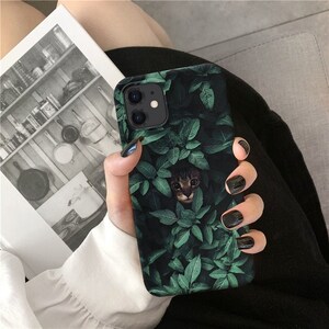 Cat in Leaves for Galaxy S23 S22 S21 case Samsung Note 10 S10 case S9 plus case S9 Note 9 S8 plus Samsung A51 A50 A70 A30 A40 A71 Hard o109