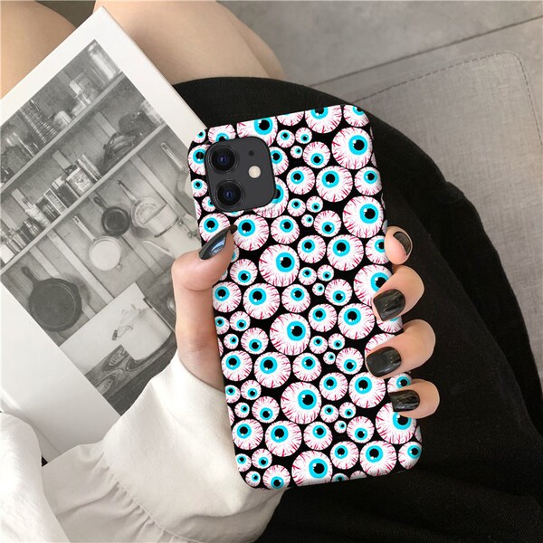 Halloween Eyes iPhone 15 14 13 12 11 Pro Max case iPhone XR case iPhone XS Max Tough iPhone X Case iPhone 7 Plus iPhone 8 7 ghost o167