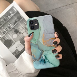 Green Marble for Galaxy S20 S21 S10 plus case Samsung Note 20 10 S10 case S9 plus case S9 Note 9 S8 Samsung A50 A70 A30 A40 S7 EDGE Hard o79