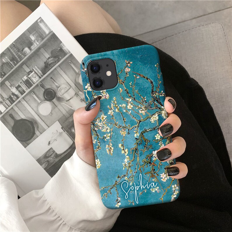 Almond Blossom for iPhone 15 14 13 12 11 Pro Max case iPhone XR case iPhone XS Max Case iPhone X Case iPhone 7 8 Plus case apple case o82 image 2