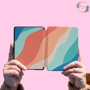 Colorful Abstract for Kindle Case Paperwhite 2024 2022 Cover 12th 11th Oasis 2 3 Gen 5 6 6.8 in, Colorsoft Kindle Scribe Book Lover Gift