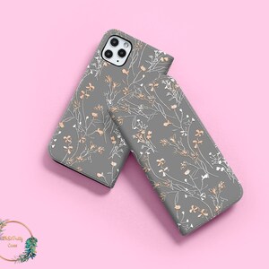 Floral Wallet Flip Case for iPhone 15 14 12 Pro Max X XS SE for Samsung Galaxy S22 S21 S20 S10 Plus Note Google Pixel 6a 6 5 4 Card Holder image 8