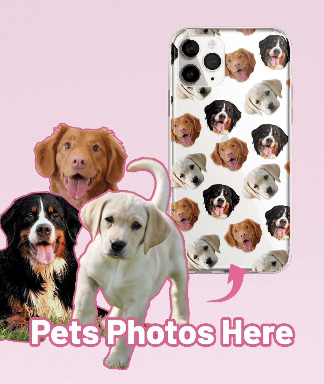Custom Pet Phone Case Using Pet Photo Name Custom Dog Phone Case Custom