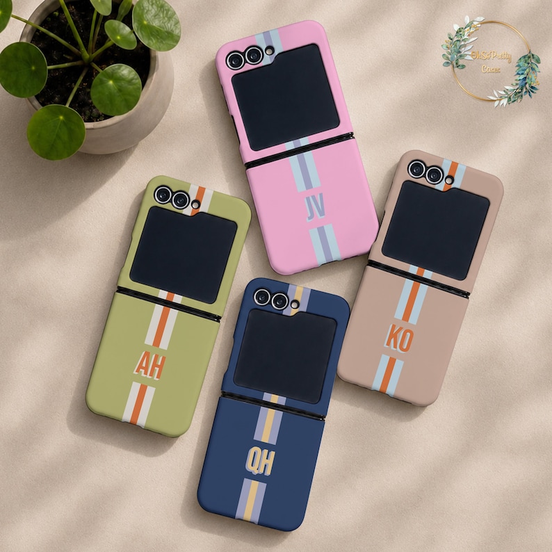 Stripes Case for Samsung Galaxy Z Flip 8 7 6 FE Protective Cover Z Fold ...