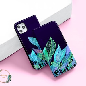 Etui portefeuille en cuir fleuri pour iPhone 16 15 14 13 12 Pro Max X XS SE pour Galaxy S25 S24 S23 S21 Plus Pixel 9 8 7 porte-cartes wallet92