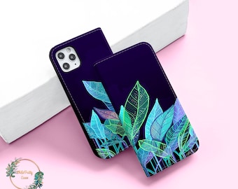 Etui portefeuille en cuir fleuri pour iPhone 16 15 14 13 12 Pro Max X XS SE pour Galaxy S25 S24 S23 S21 Plus Pixel 9 8 7 porte-cartes wallet92