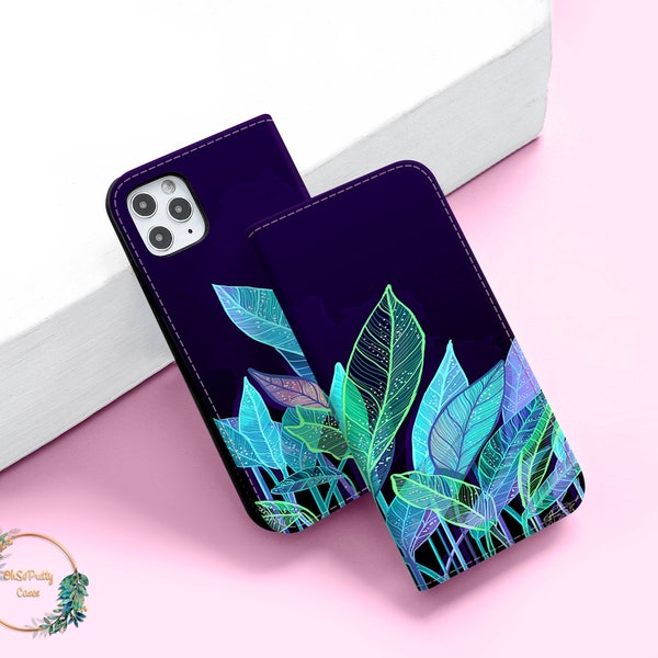 Floral Wallet Flip Case for iPhone 15 14 13 Pro Max X XS SE for Samsung Galaxy S22 S21 S20 S10 Plus Ultra Google Pixel 6a 6 5 4 Card Holder