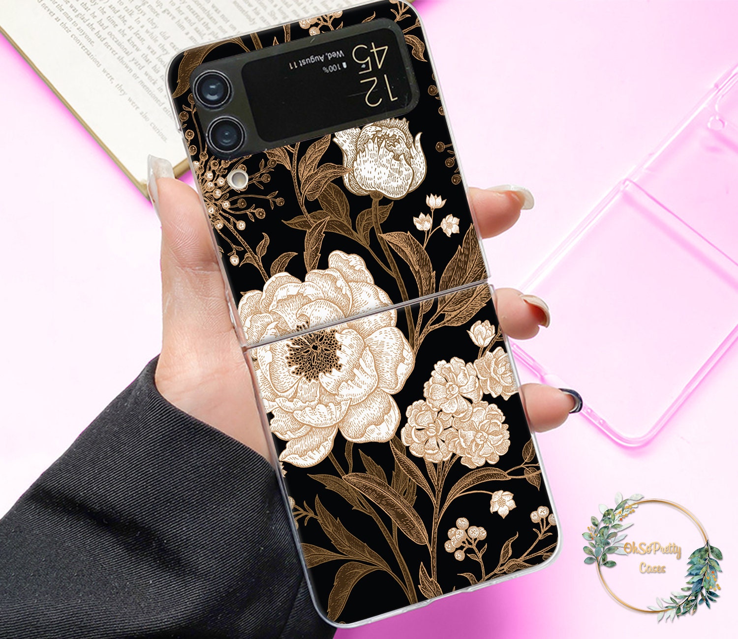 Japan Flowers Case for Samsung Galaxy Z Flip 6 3 4 5 5g