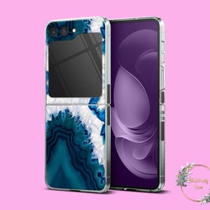 Blue marble case for Samsung Galaxy Z Flip 7 6 3 4 5 5g phone case Moto Razr Google Pixel 9 Pro Fold Galaxy Z Fold 7 6 5 4 5G cute case o77
