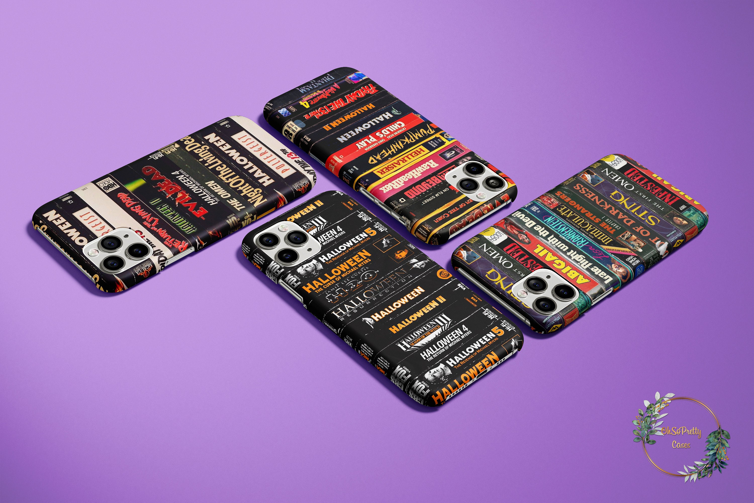Retro Horror VHS Tape Case for Samsung Galaxy S25 S24 S23 Case Fits ...