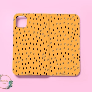 Dots Wallet Flip Case for iPhone 14 13 12 Pro Max X XS SE for Samsung Galaxy S22 S21 S20 S10 Plus Ultra Google Pixel 6a 6 5 4 Card Holder