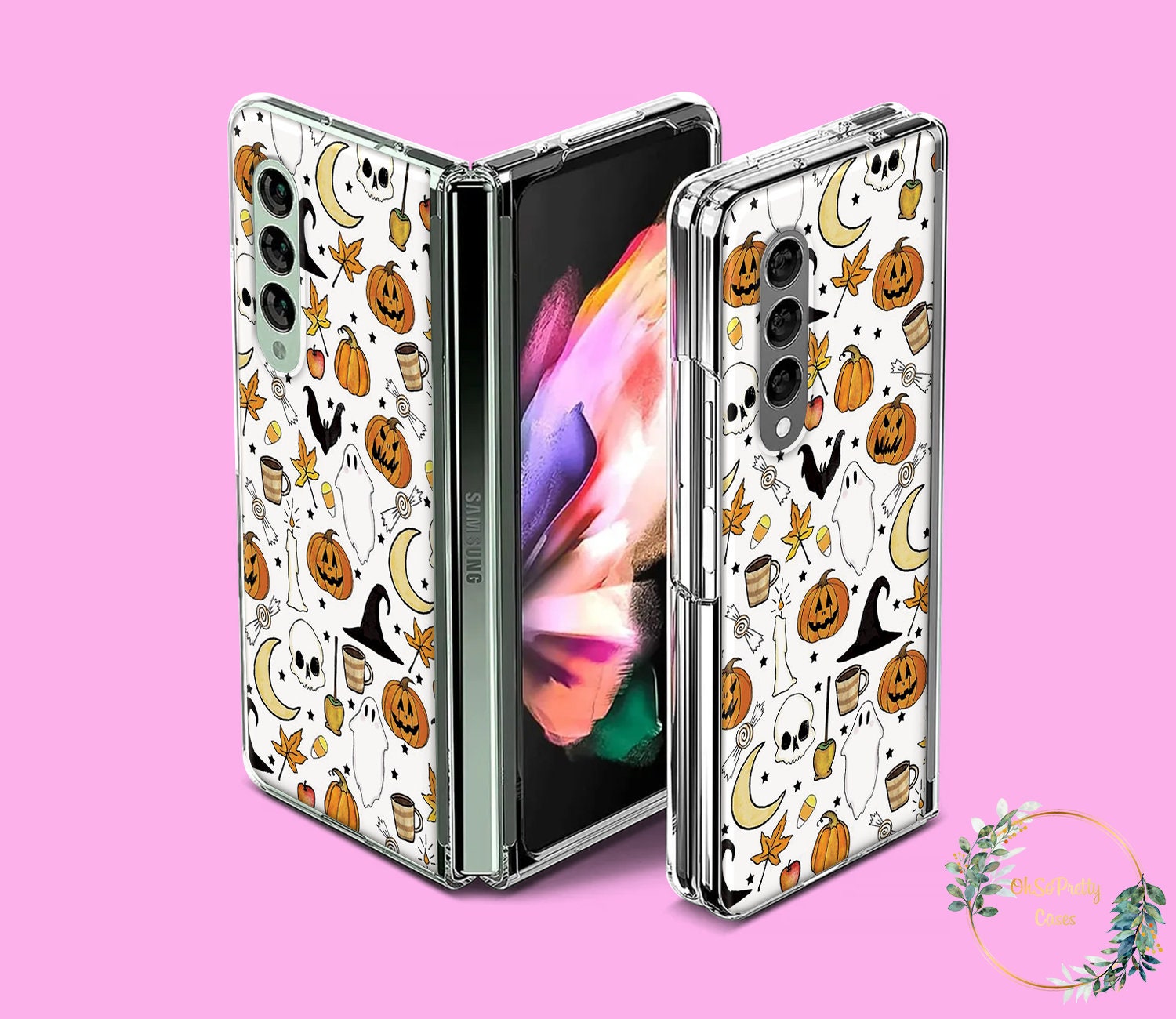 Graphic Printed Phone Case For Galaxy Z Flip 4 For Galaxy Z Flip 3 For  Galaxy Z Flip 5,gift For Easter Day, Christmas Halloween Deco/gift For  Birthday, Girlfriend, Boyfriend, Friend Or Yourself 